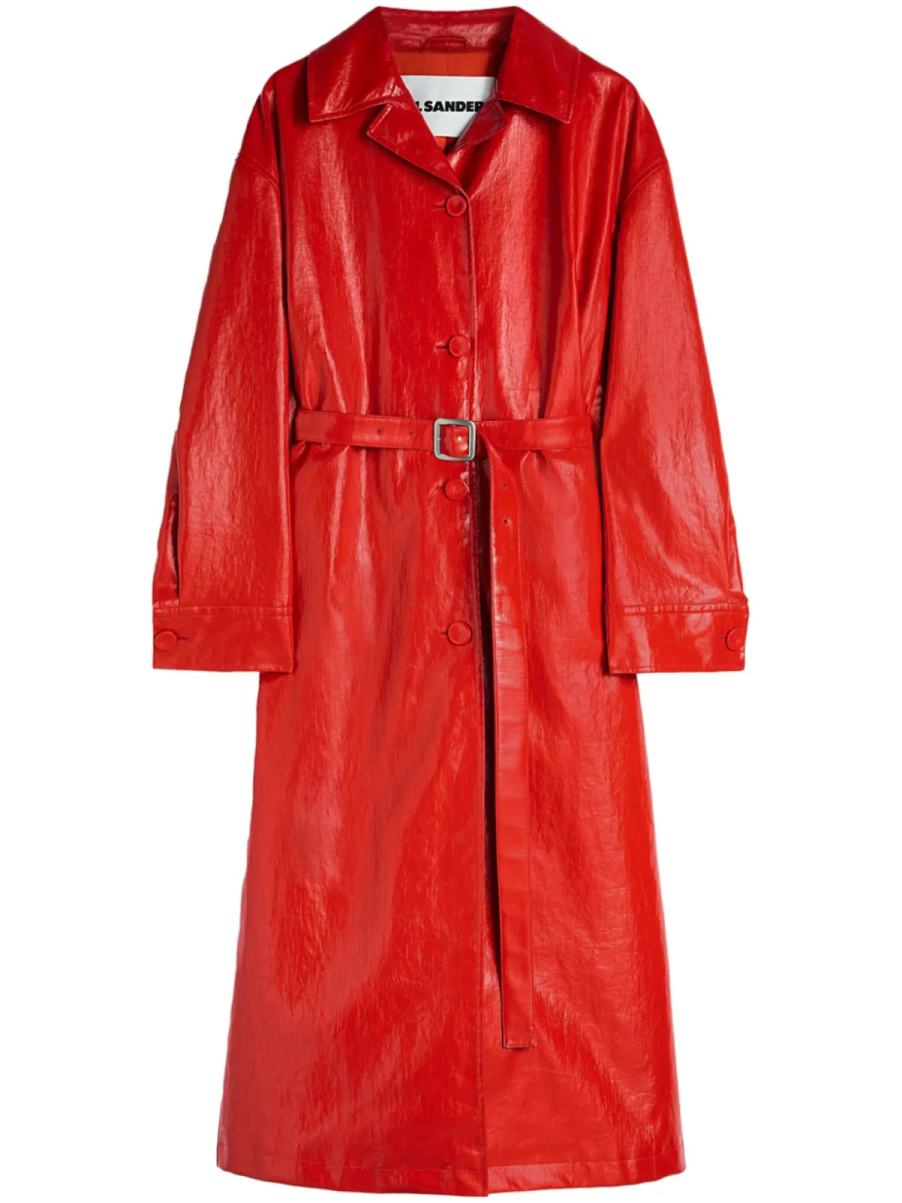 

Тренч с поясом Jil Sander, красный