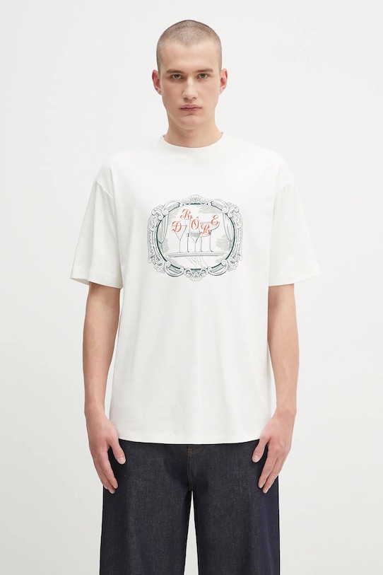 

Хлопковая футболка Le Tshirt Plateau Drôle De Monsieur, белый