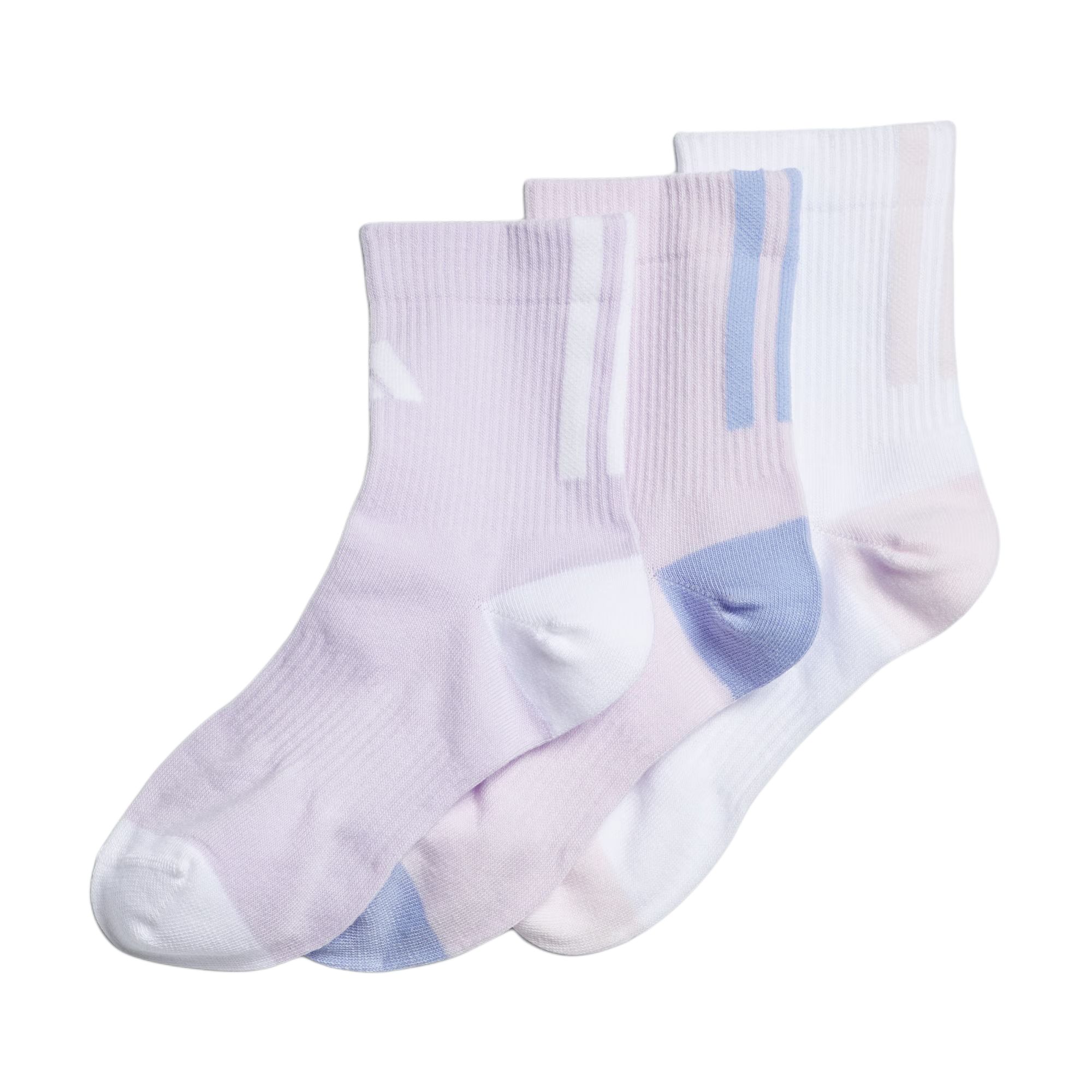 

Детские носки Adidas, 3 пары (светло-фиолетовый/розовый/белый)
