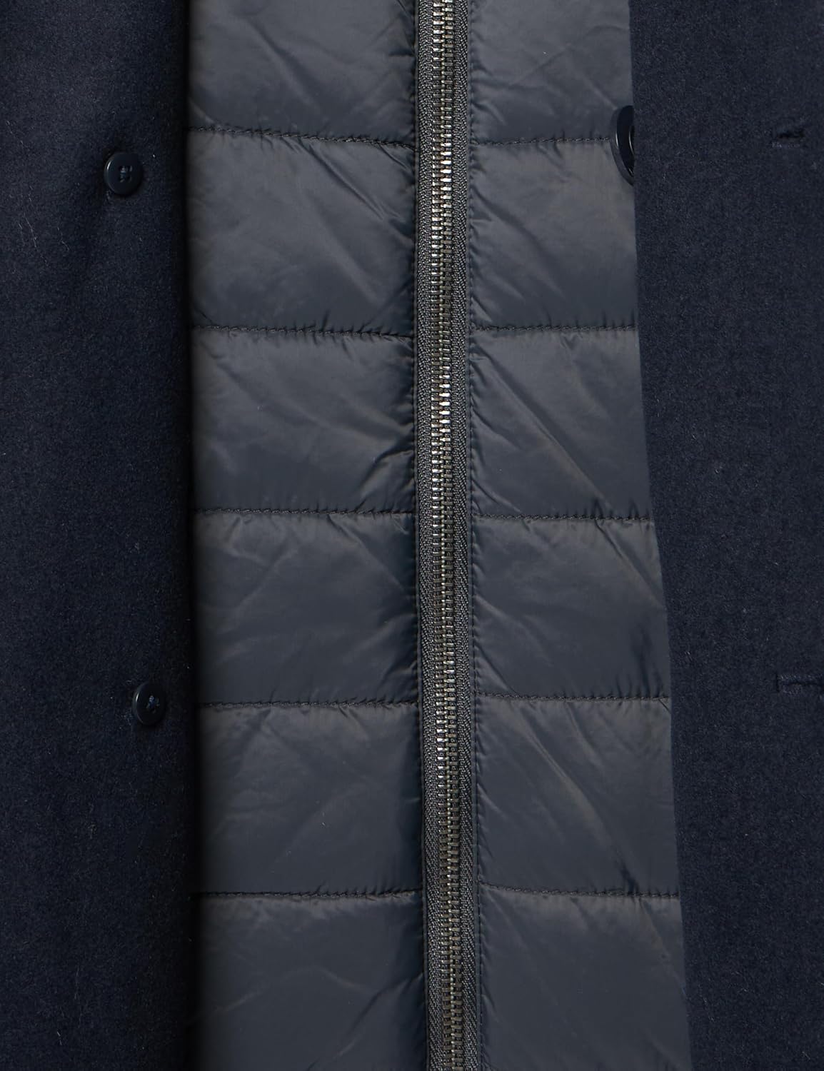 Мужская шерстяная классическая двубортная куртка-бушлат Levi's, New Navy — фото 4