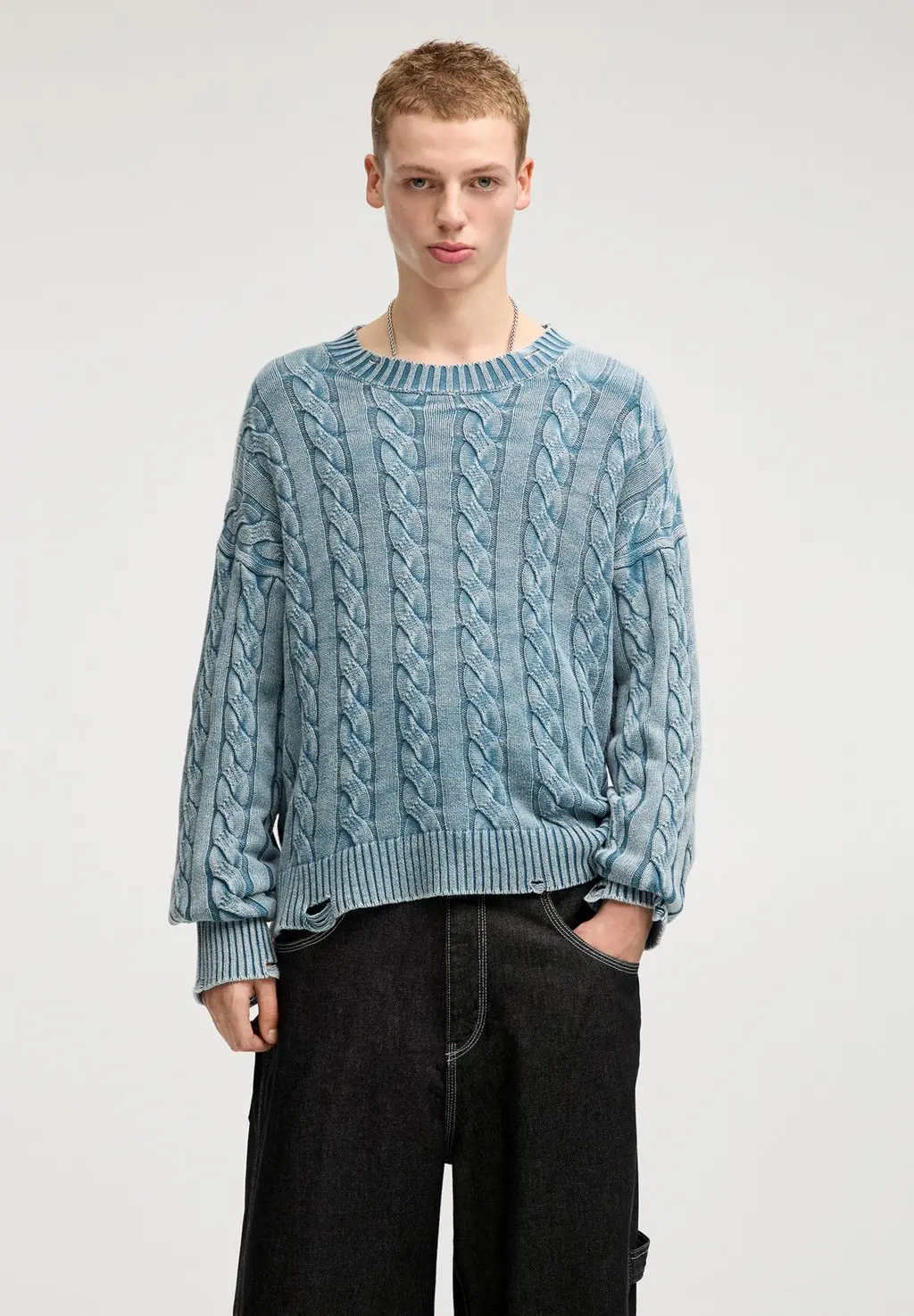 

Свитер PULL&BEAR, синий