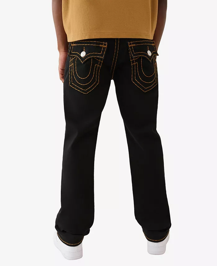 

Мужские джинсы Ricky с клапанами на задних карманах Super T True Religion, черный