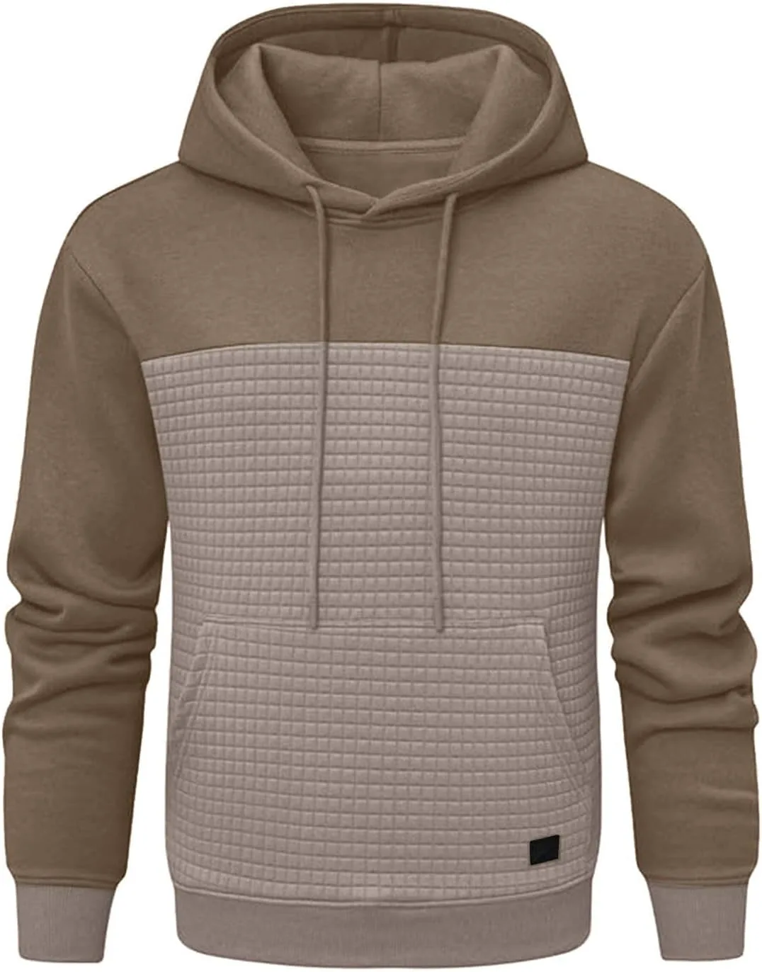 Толстовка с капюшоном Waffle Pullover, длинный рукав, с карманом — фото 3