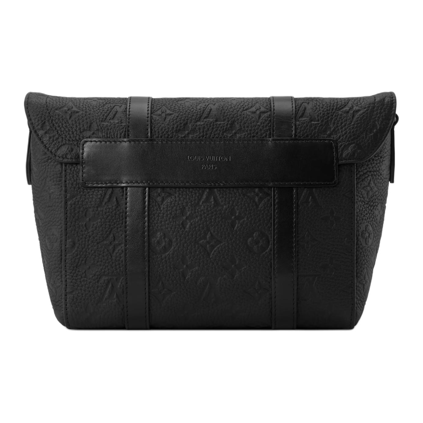 LOUIS VUITTON CHRISTOPHER кросс-боди из телячьей кожи Taurillon Monogram для мужчин, черный — фото 3