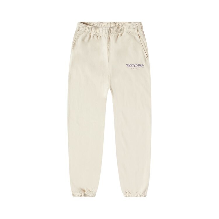 

Спортивные брюки Sporty & Rich Club 'Cream/Faded Lilac', кремовый