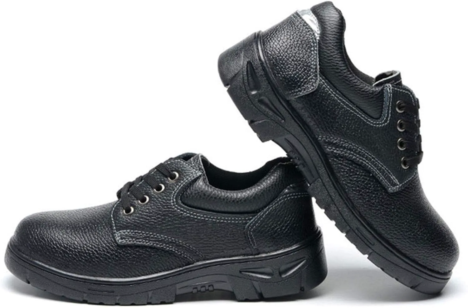 

Защитная обувь для мужчин и женщин с стальным носком, кроссовки для мужчин и женщин, легкие, дышащие, безопасные, для промышленной работы, против раздавливания, проколов (Цвет: черный, Размер: 8.5 US) HISXUS