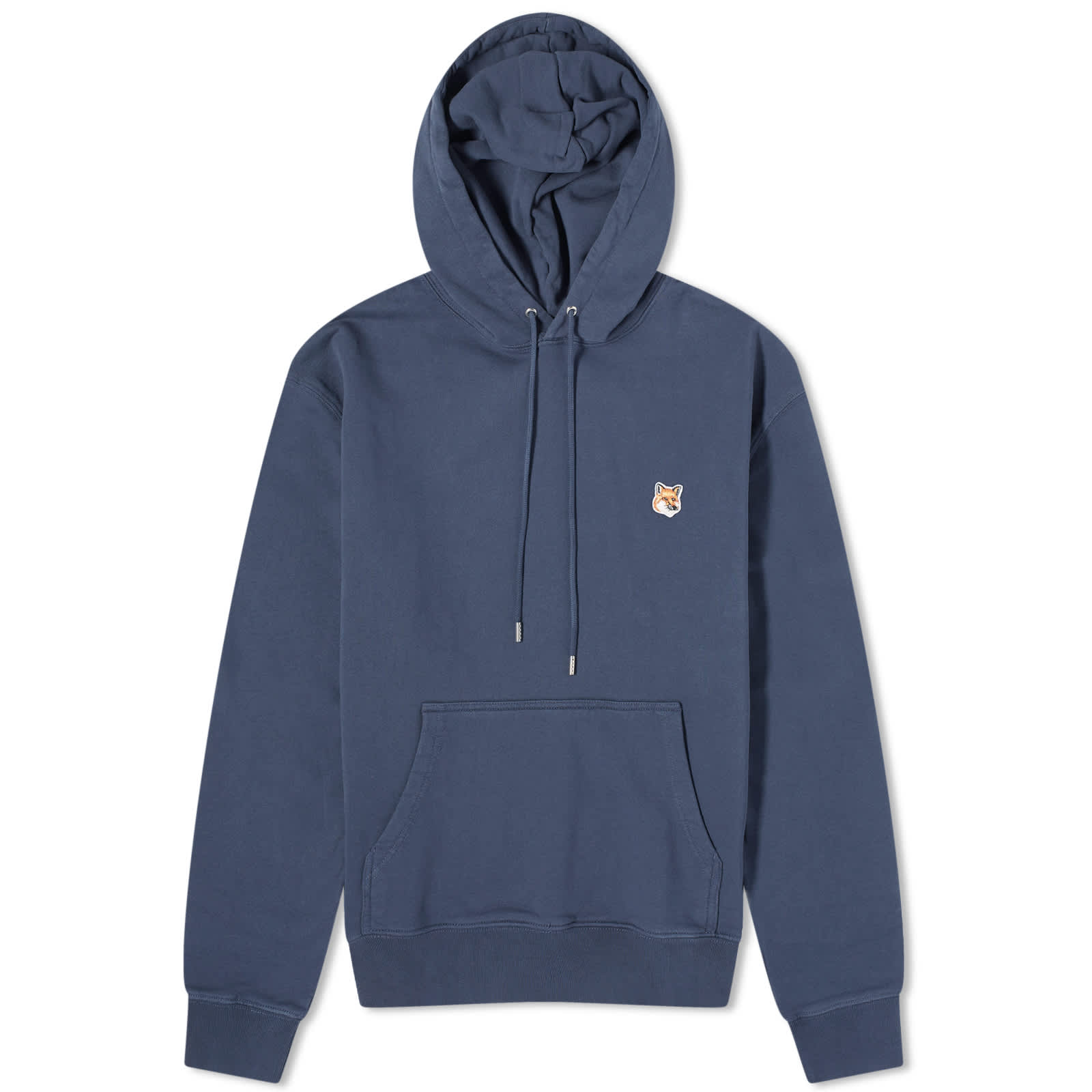 

Худи Maison Kitsune Fox Head Patch Regular, цвет Ink Blue