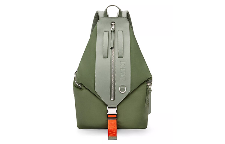 

Loewe Мужской рюкзак из ткани с отделкой из коровьей кожи, цвет хаки