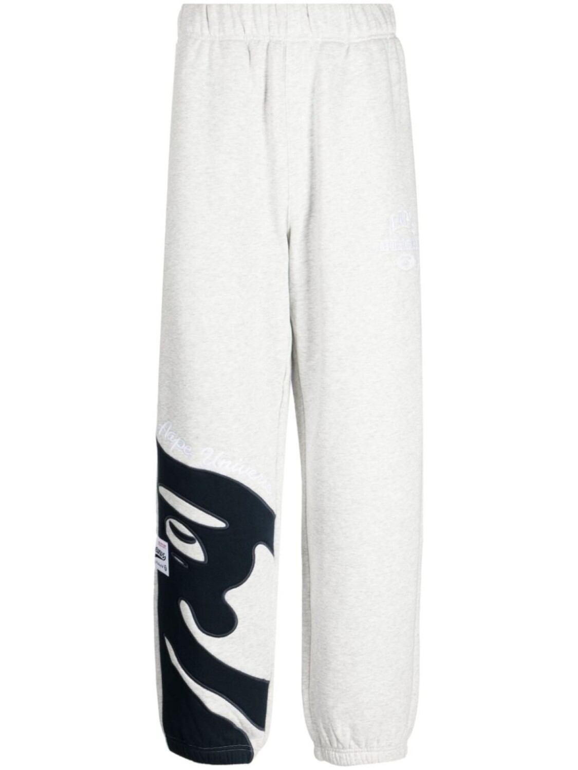 

A Bathing Ape спортивные брюки с вышитым логотипом, серый