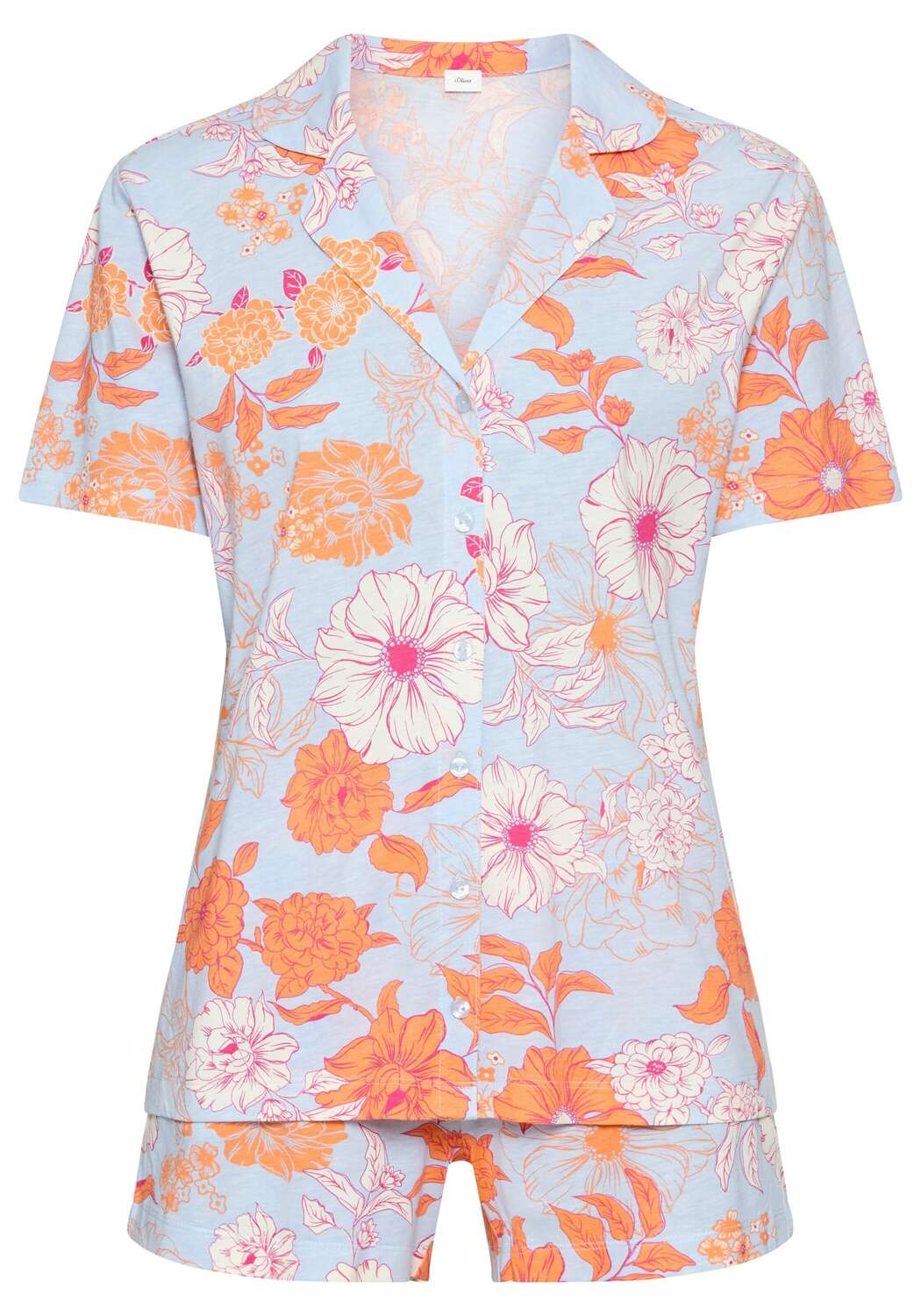 

s.Oliver Короткий пижамный комплект в небесно-голубом цвете