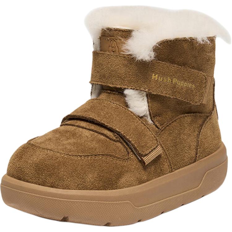 

Антискользящие износостойкие детские ботинки Kids' Hush Puppies, коричневый