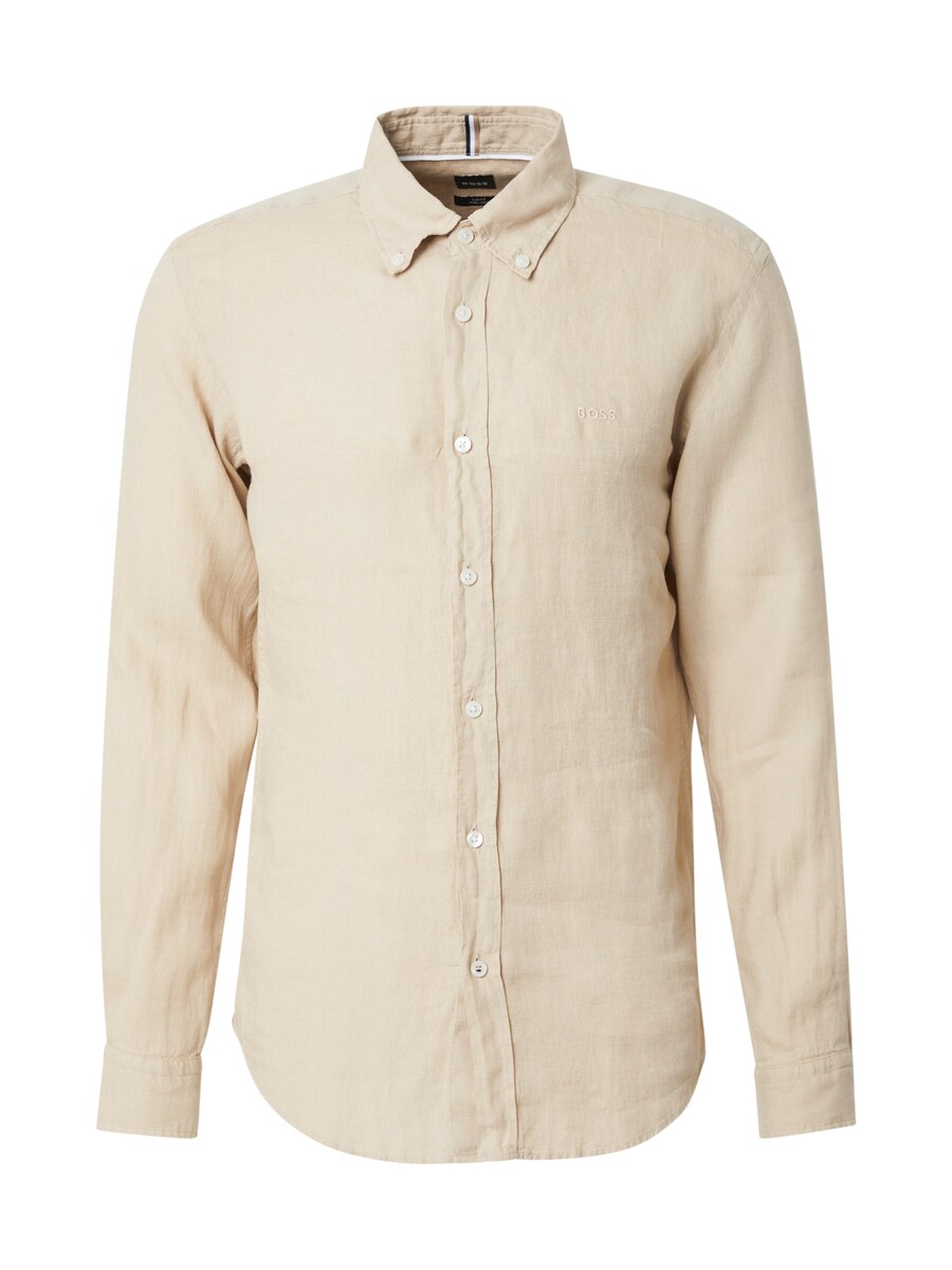 

Рубашка обычного кроя на пуговицах BOSS ROAN, бежевый