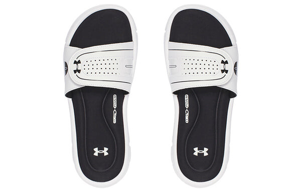 Тапочки ignite vii sandals black/white Under Armour, черный — фото 3