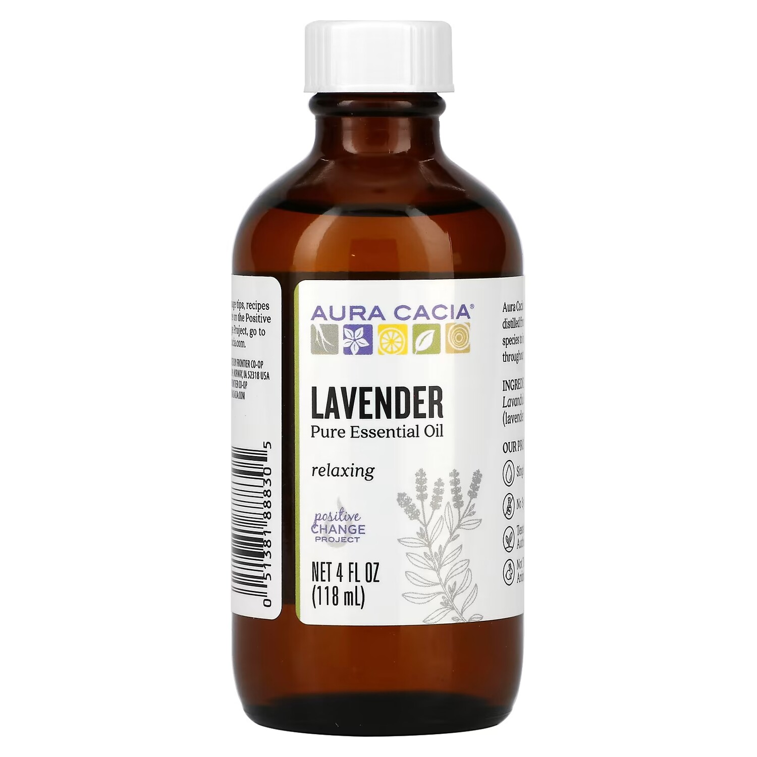 

Чистое эфирное масло лаванды Aura Cacia, 118 мл