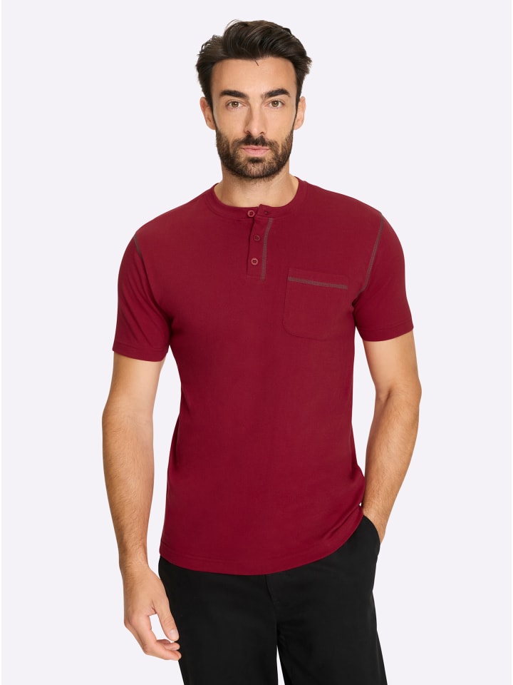 

Рубашка с короткими рукавами вишневого цвета WITT WEIDEN