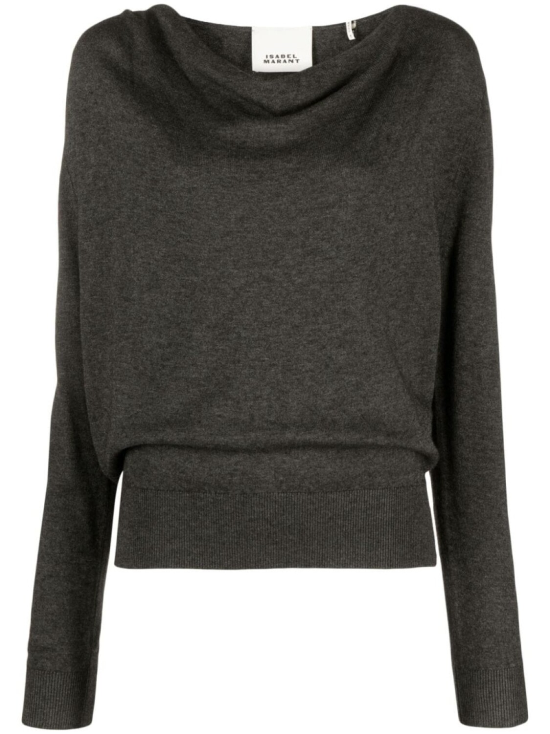 

ISABEL MARANT джемпер Kristen с драпировкой, серый
