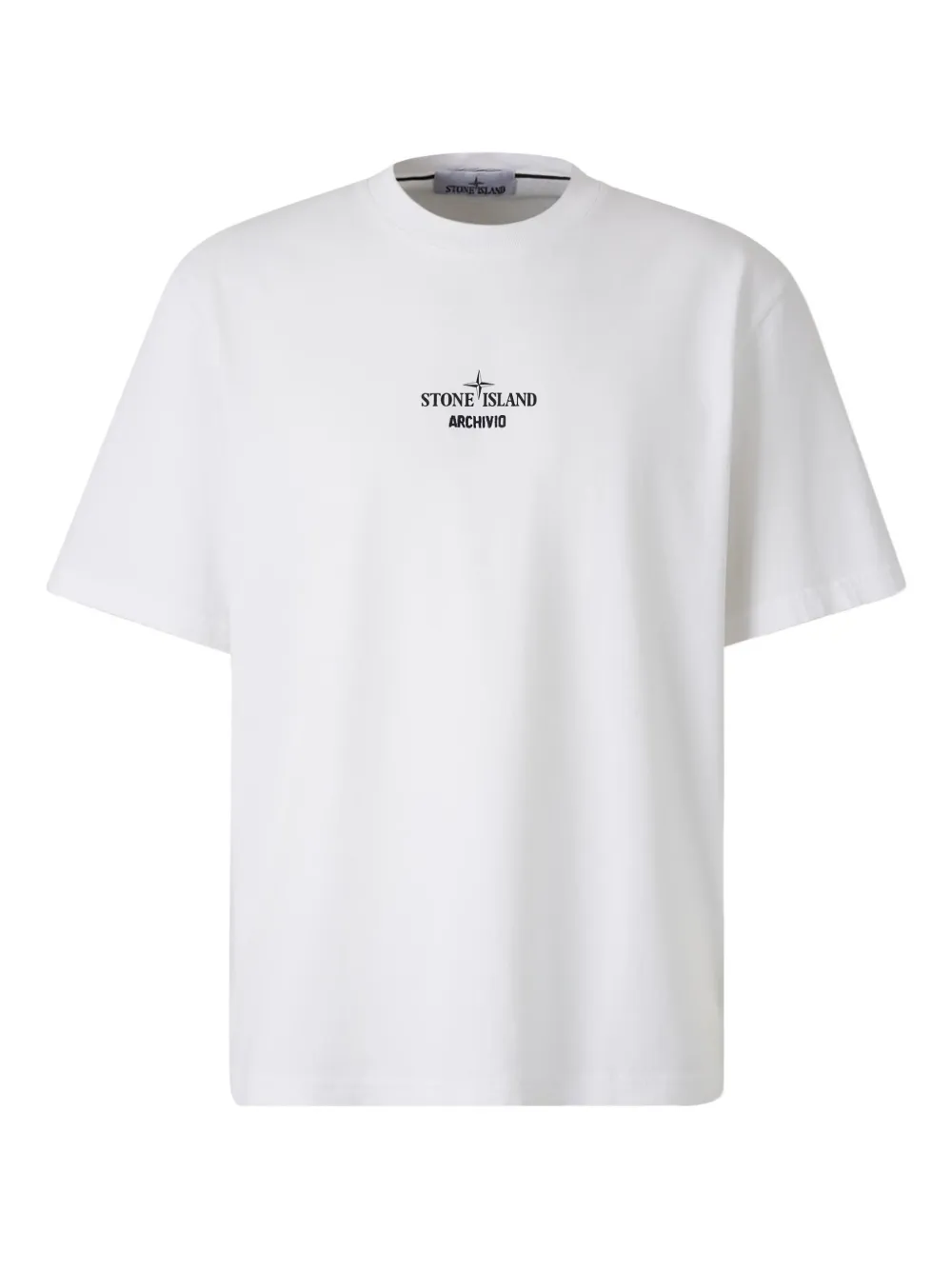 

Футболка с короткими рукавами и логотипом Stone Island, белый