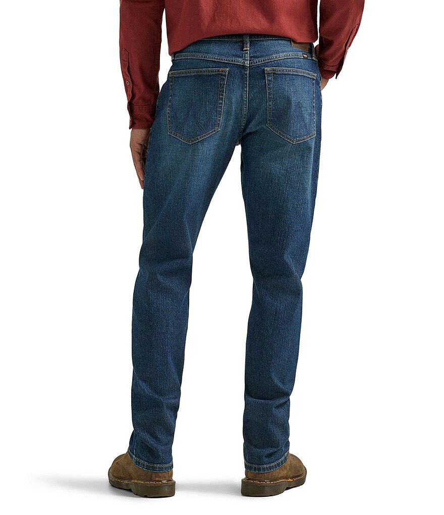 

Джинсы Wrangler Athletic Fit с зауженными штанинами, синий