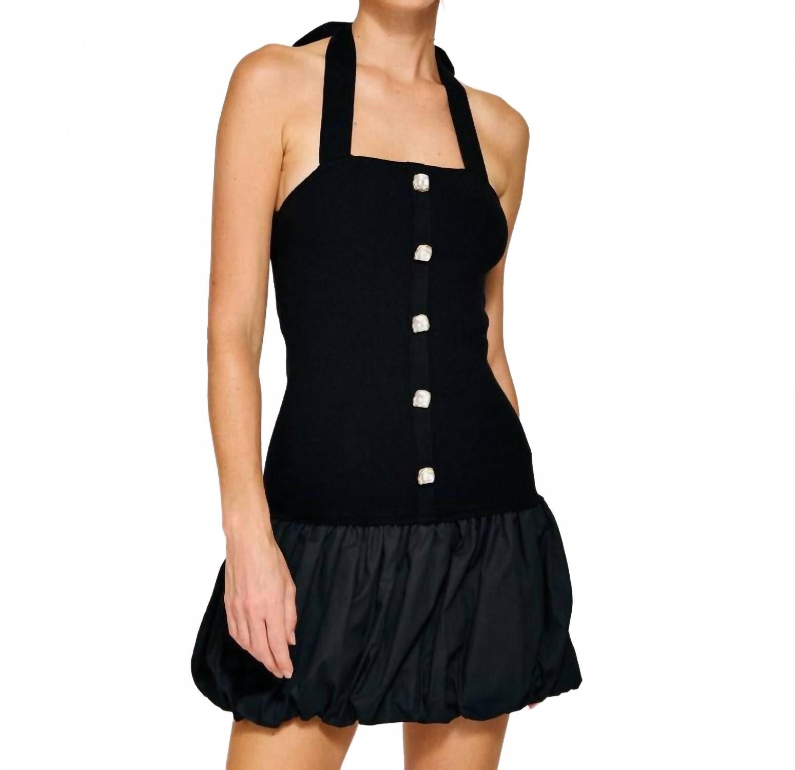 

Мини-платье Ramona в черном цвете Line and dot