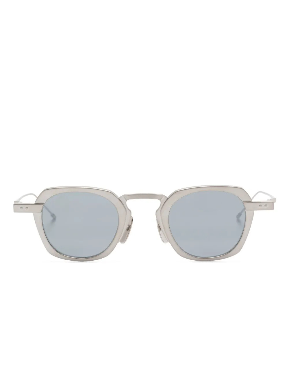 

Солнцезащитные очки в квадратной оправе Thom Browne Eyewear, серебяный