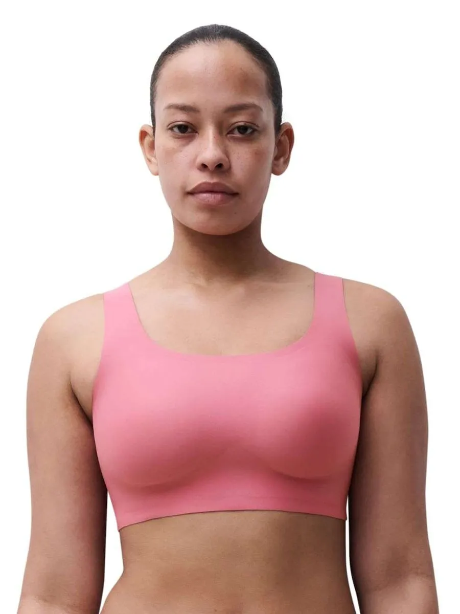 

Бюстгальтер без косточек с круглым вырезом и высокой поддержкой Soft Stretch Power Chantelle, розовый