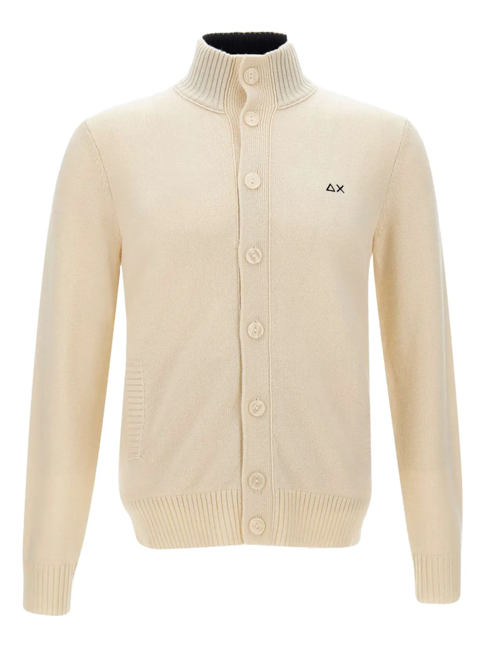 

Кардиган на пуговицах с высоким воротником Sun68, нейтральный