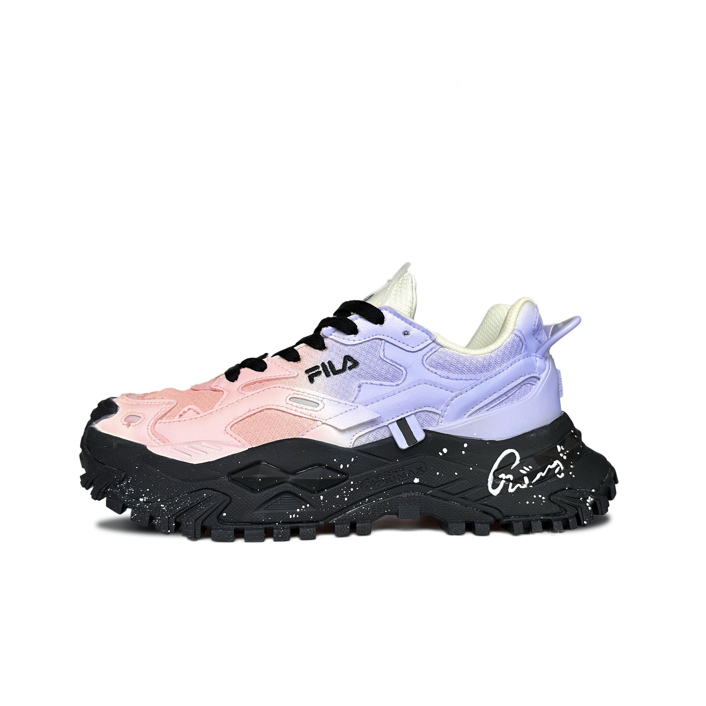 

Кроссовки FILA FUSION Bianco Lifestyle Shoes Women's Low-top Black/pink/purple, светло-фиолетовый