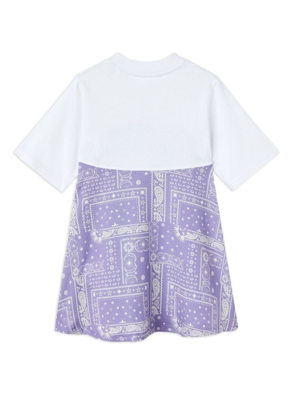 Palm Angels Kids платье-футболка Astro Paisley, фиолетовый — фото 2