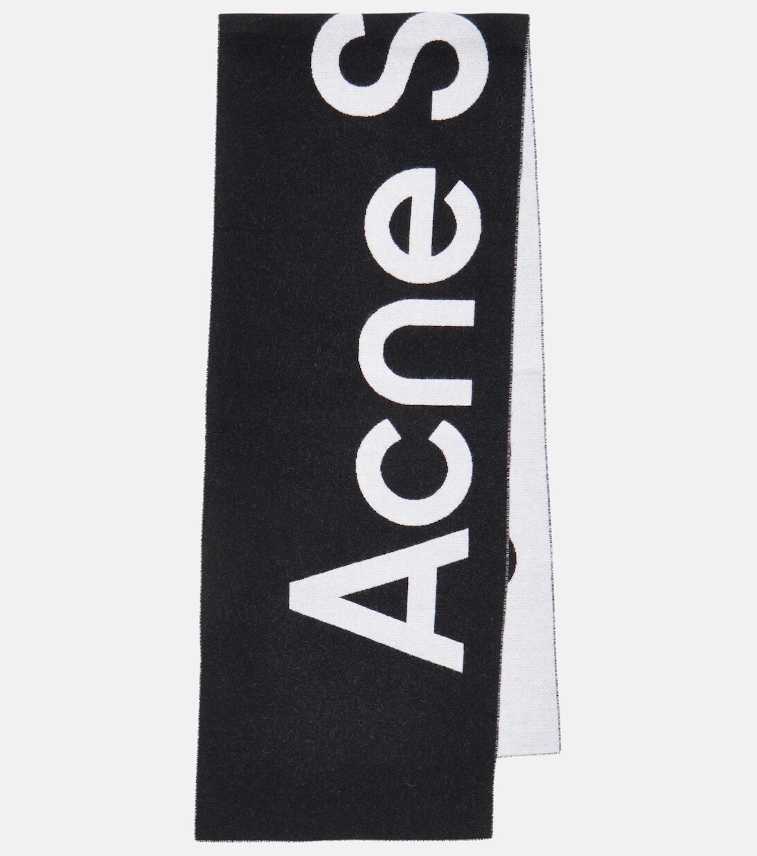 

Жаккардовый шарф с логотипом Acne Studios, черный