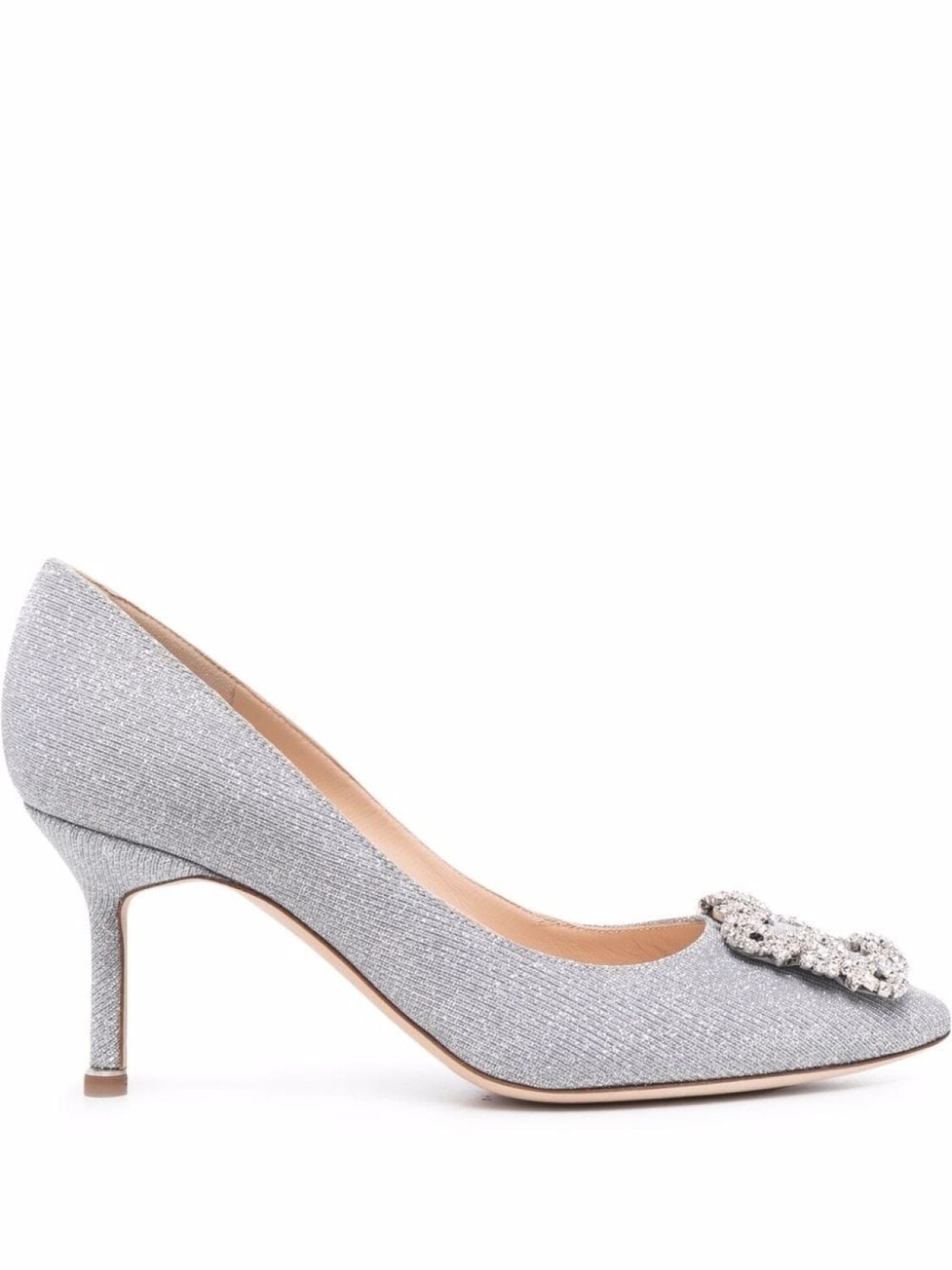 

Manolo Blahnik туфли Hangisi с кристаллами, серый