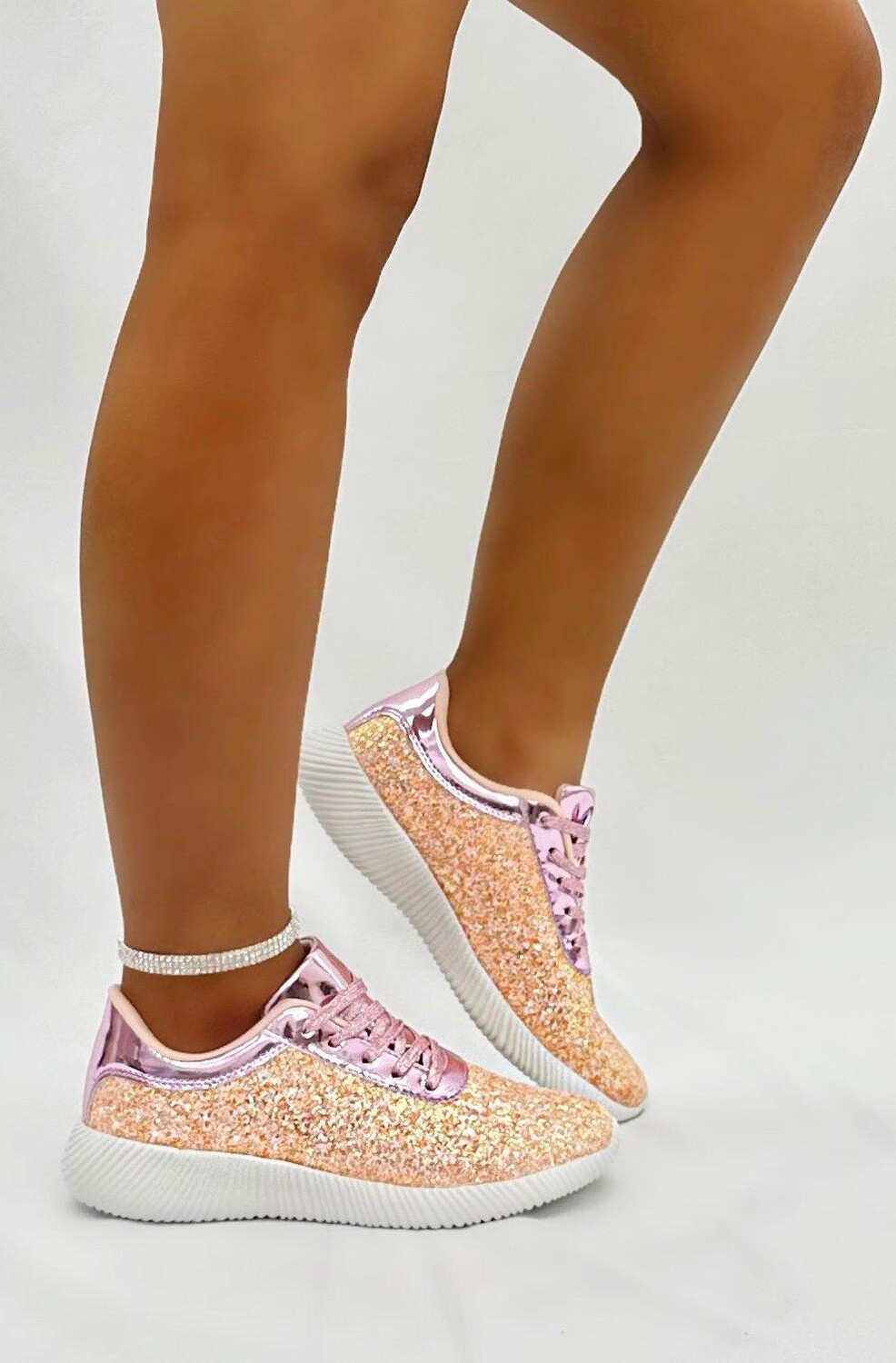 

Кроссовки Glitter Lemzy Trainers Love Lemonade, белый