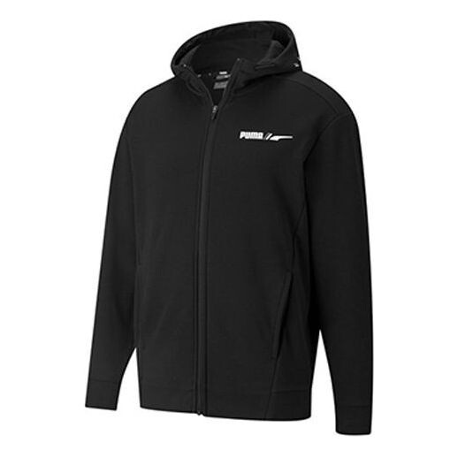 

Куртка winterized logo sports fleece lined hooded jacket black Puma, черный