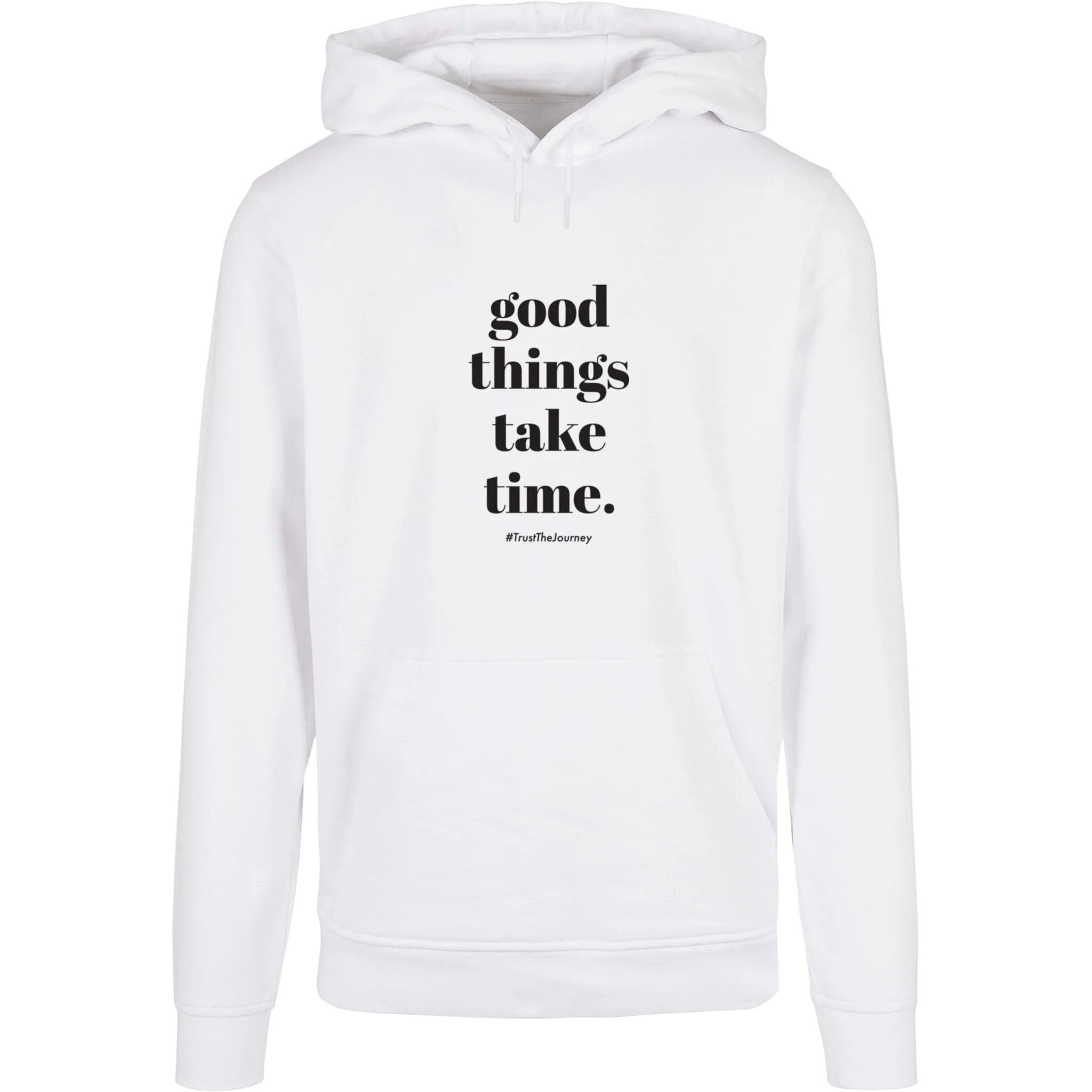 

Толстовка с капюшоном Merchcode " Merchcode Men's Good Things Take Time Basic Hoody", белый