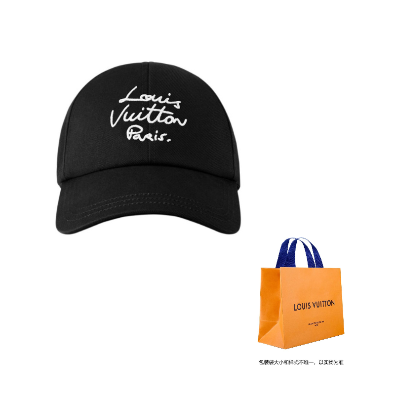 

LOUIS VUITTON Хлопковая бейсболка женская черная, Black