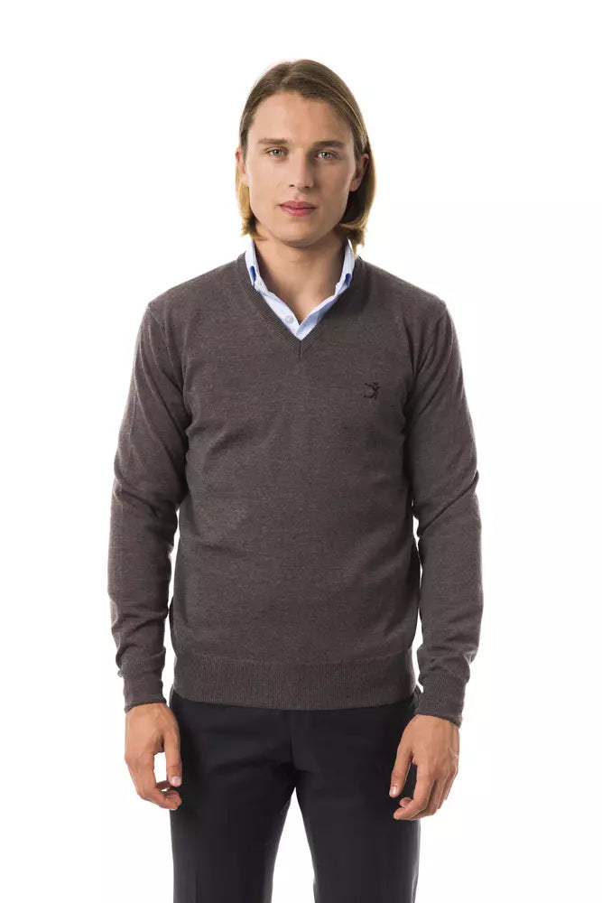 

Uominitaliani Merino Men Мужской свитер, серый