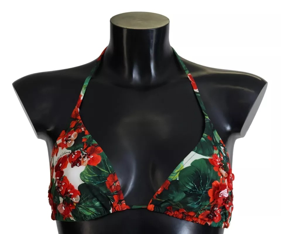 

Разноцветный герань халтер пляжная одежда бикини топ Dolce & Gabbana