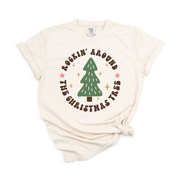 

Футболка Retro rockin' around tree garment dyed Simply Sage Market