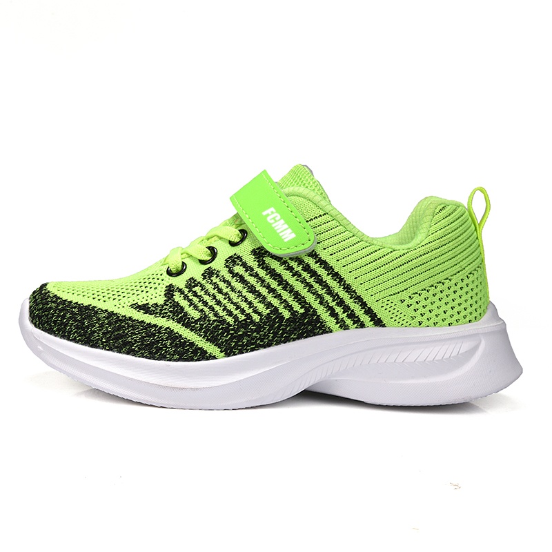 

Нескользящие, легкие, амортизирующие, низкие детские кроссовки для повседневной носки FCMM, зеленый