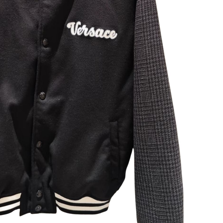 Versace Мужская куртка, черный, бейсбольный воротник, средней высоты, другие — фото 4