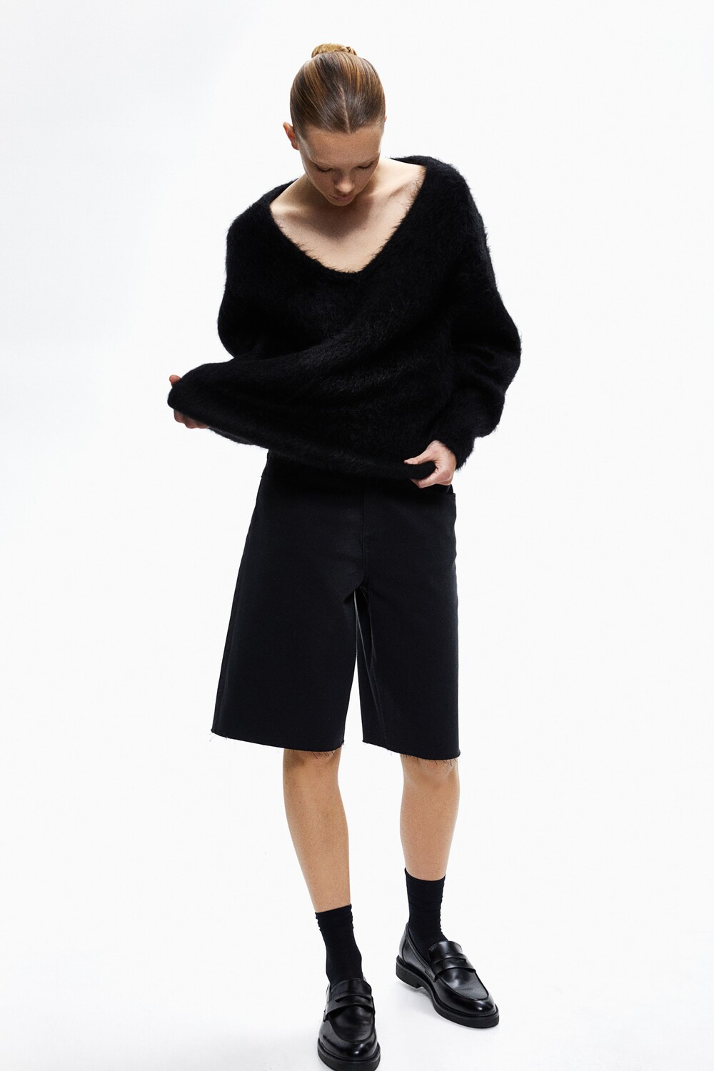 

Свитер из мохера H&M, черный