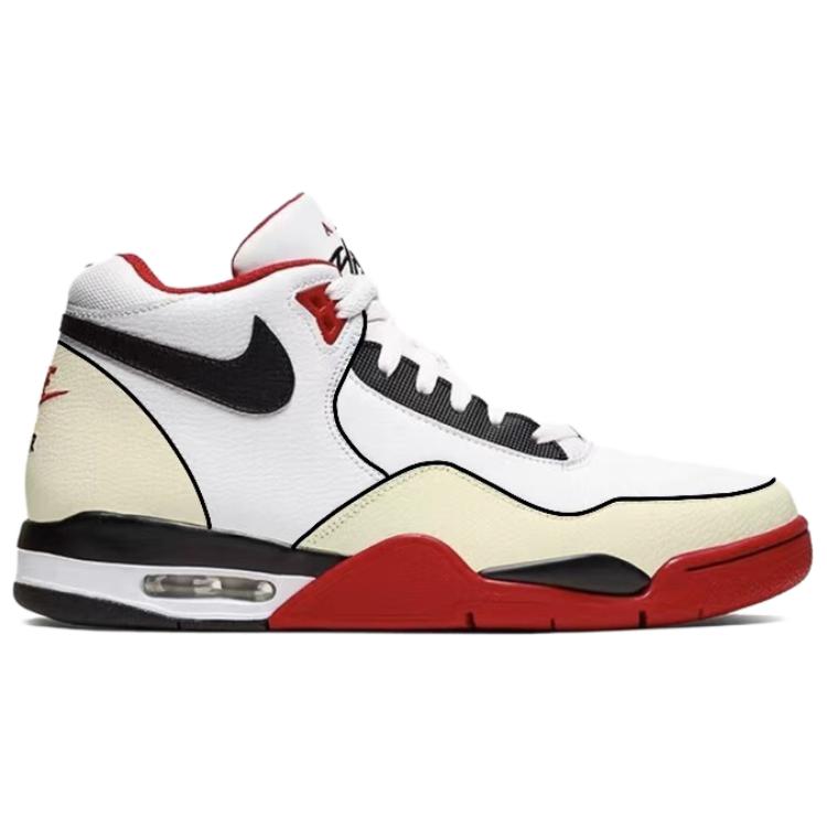 Nike Кроссовки баскетбольные мужские Mid top Vintage белые с амортизацией Flight Legacy и износостойкой подошвой — фото 3