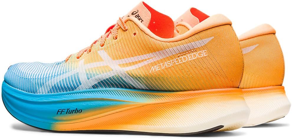 Кроссовки ASICS Metaspeed Edge для взрослых, унисекс, синий/оранжевый — фото 3