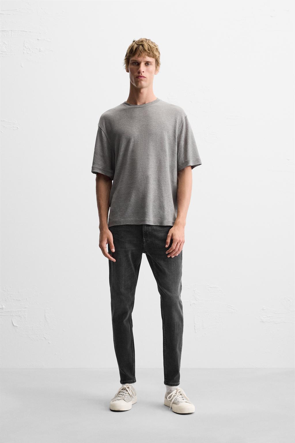 

Укороченные джинсы-скинни ZARA, цвет Charcoal