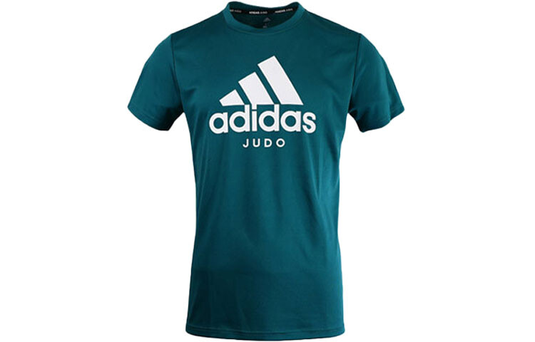 

Футболка унисекс зеленая/белая Adidas, зеленый/белый