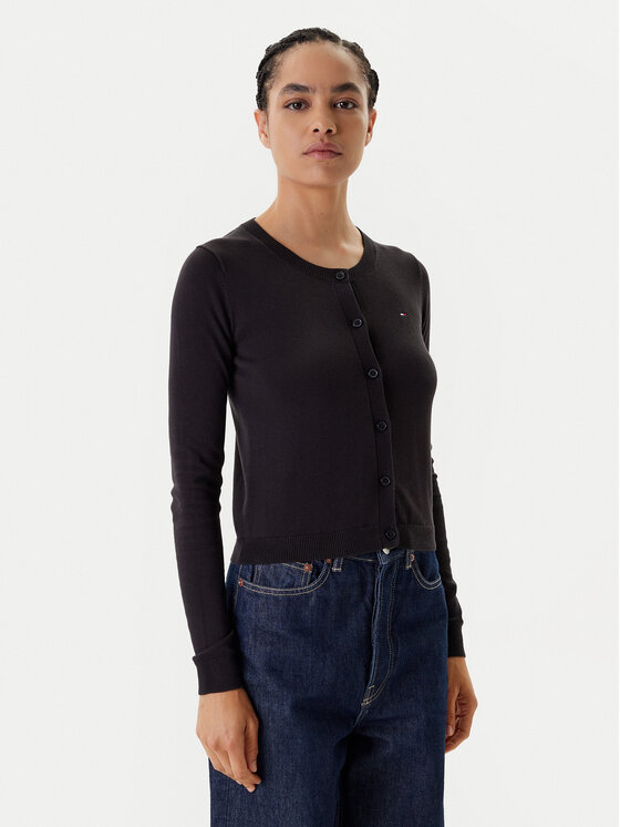 

Кардиган обычного кроя Essential DW0DW20976 Tommy Jeans, черный