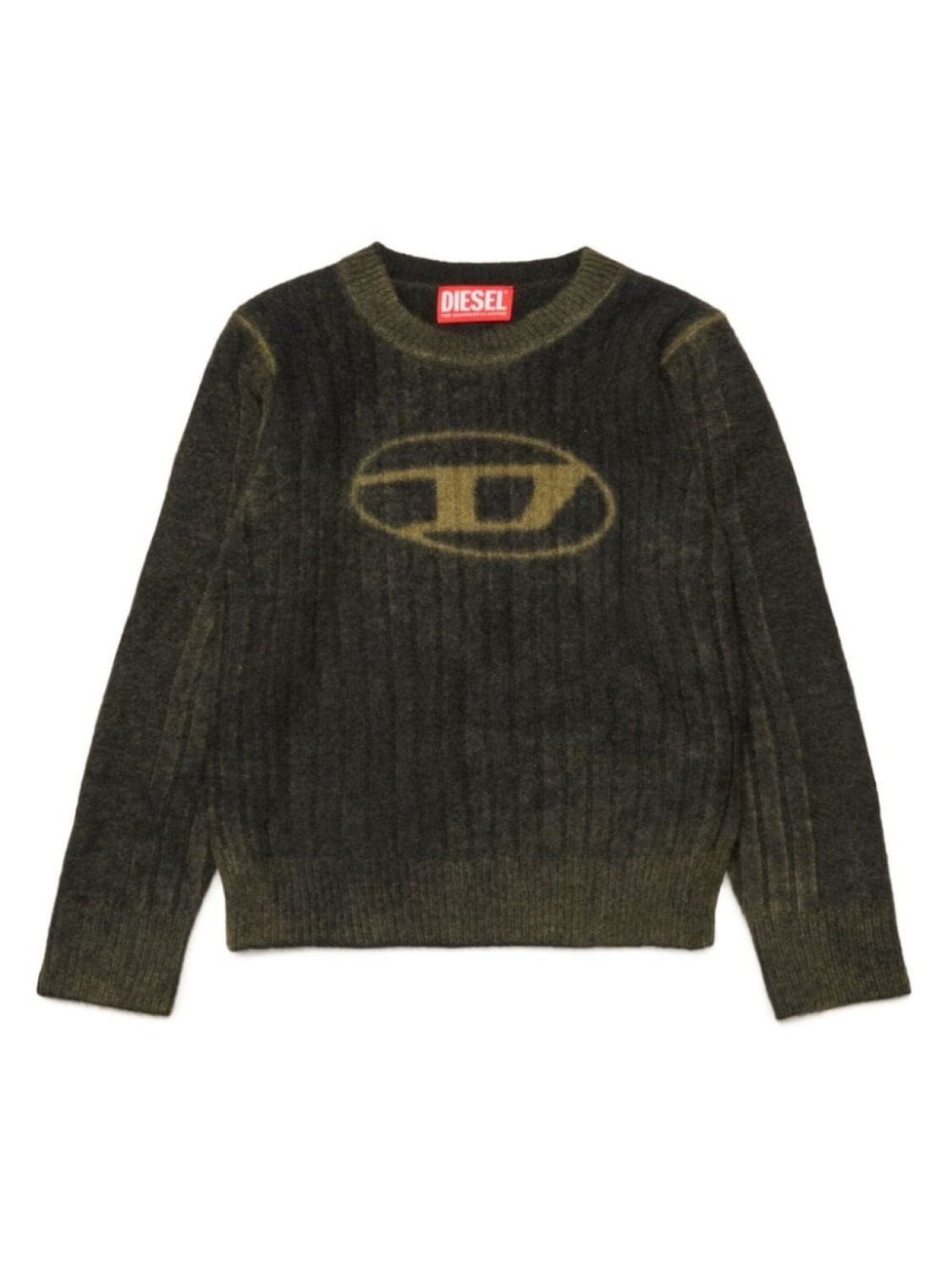 

Diesel Kids джемпер из смесовой шерсти с логотипом, зеленый