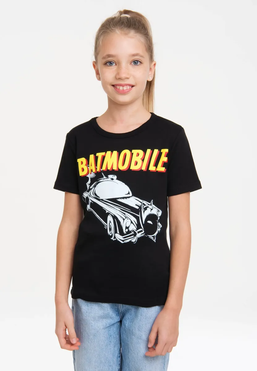 

Футболка Logoshirt "Бэтмен - Бэтмобиль" с крутым принтом спереди, цвет Schwarz-Mehrfarbig