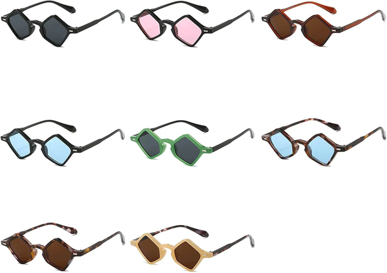 

Женские солнцезащитные очки с прозрачными линзами цвета океана, мужские солнцезащитные очки с заклепками, защита от УФ-излучения UV400 DSVIGF, Black Blue