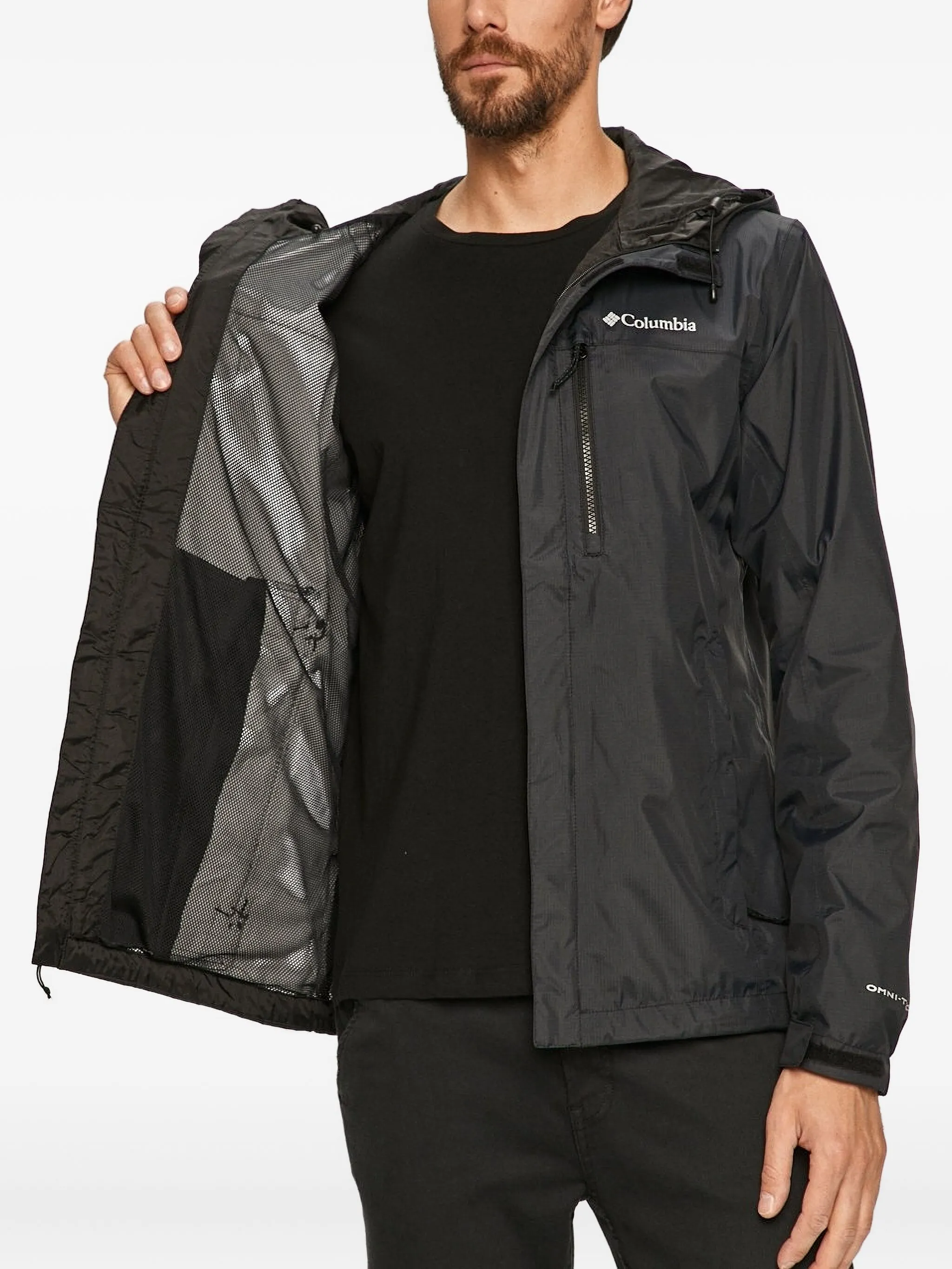 

Куртка на молнии с капюшоном Columbia, черный