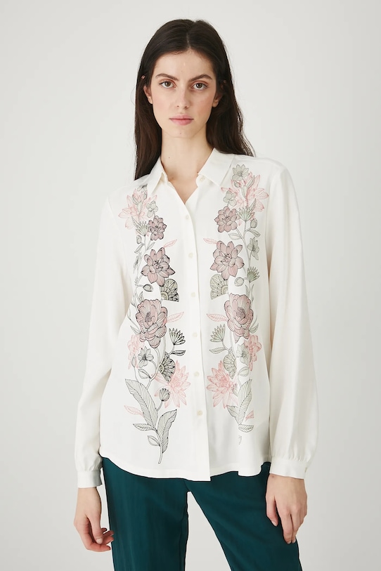 

Рубашка с добавлением льна Medicine, бежевый